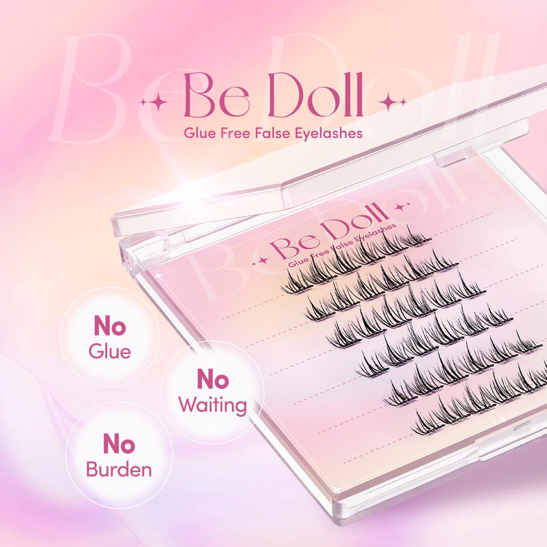 Be Doll Glue free False Eyelashes - Style E 明月清风