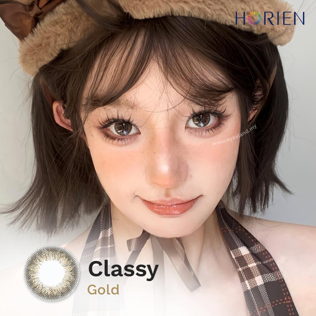 Classy Gold-Eye Secret 38% Monthly Color Lens 2pcs (Eff dia:15mm)