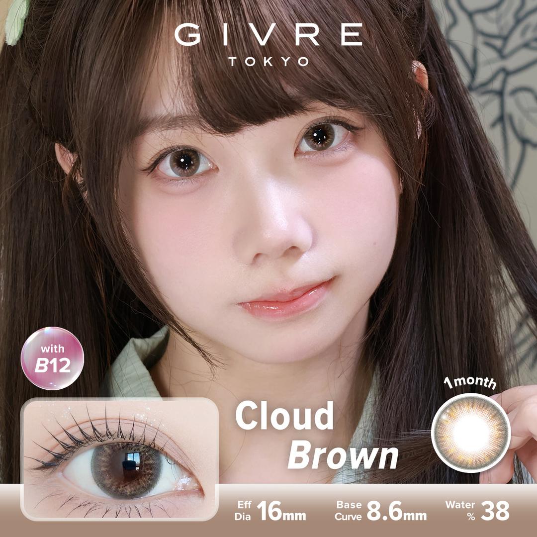 Cloud Brown-Givre Monthly Color Con 2pcs (Eff Dia:15mm)