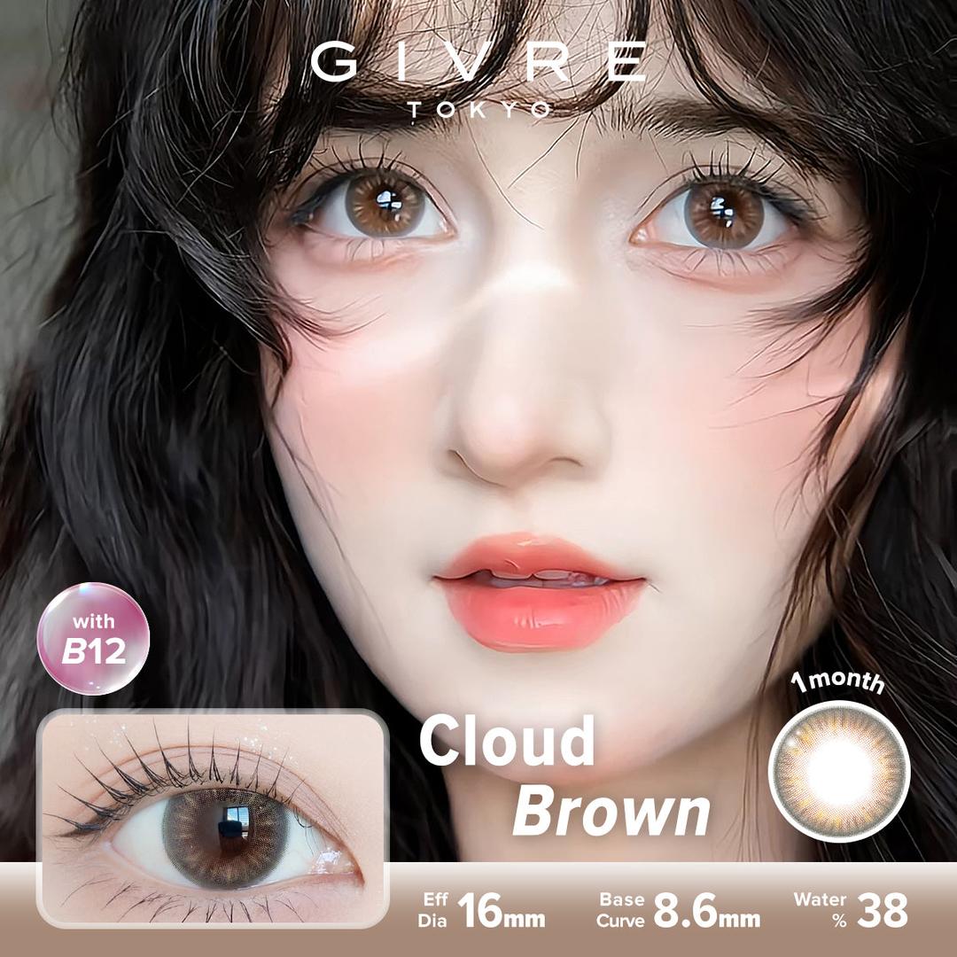 Cloud Brown-Givre Monthly Color Con 2pcs (Eff Dia:15mm)