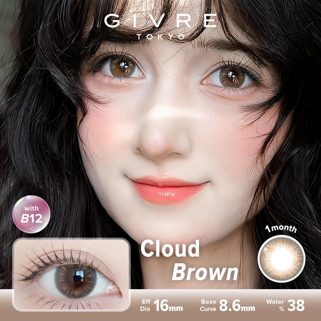 Cloud Brown-Givre Monthly Color Con 2pcs (Eff Dia:15mm)