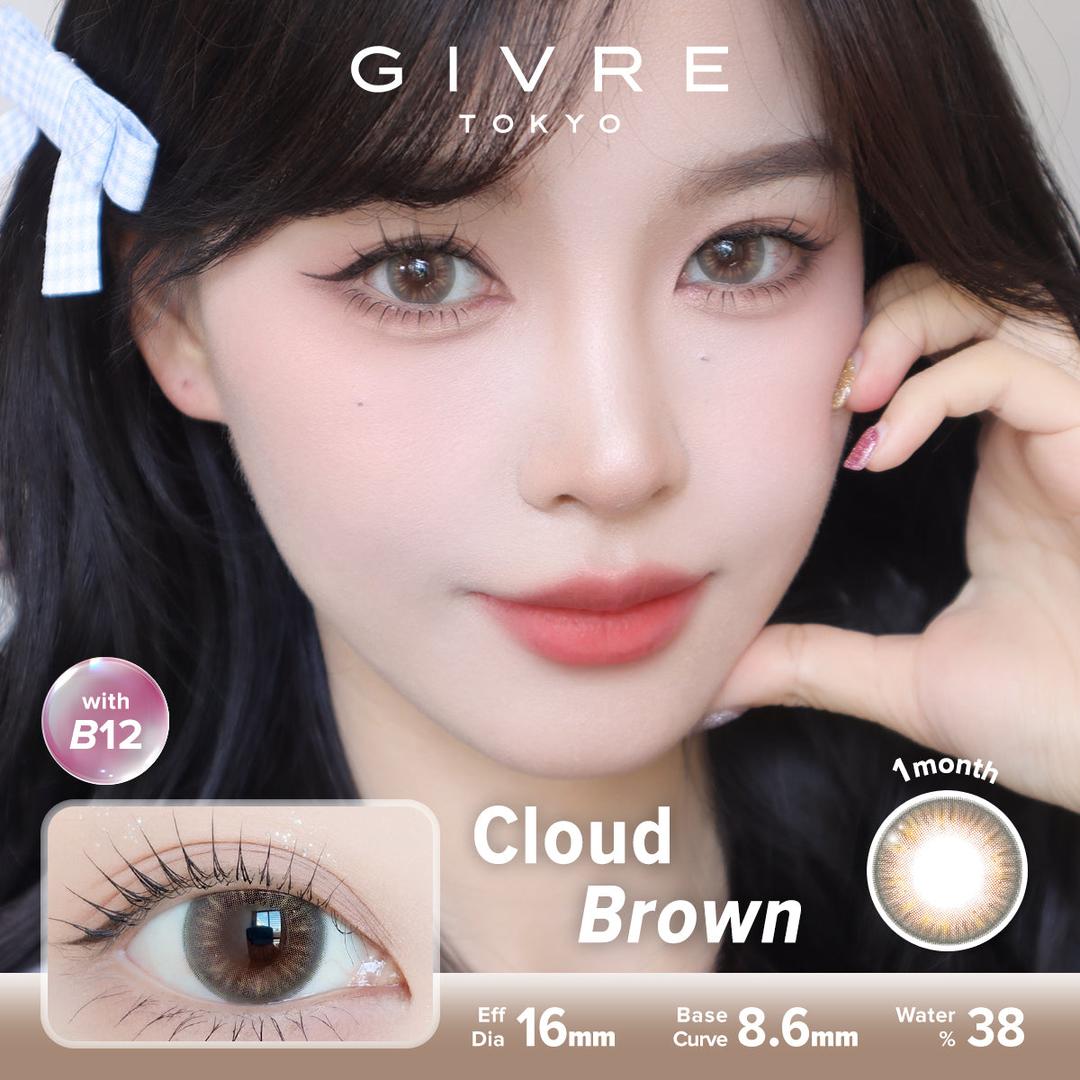 Cloud Brown-Givre Monthly Color Con 2pcs (Eff Dia:15mm)