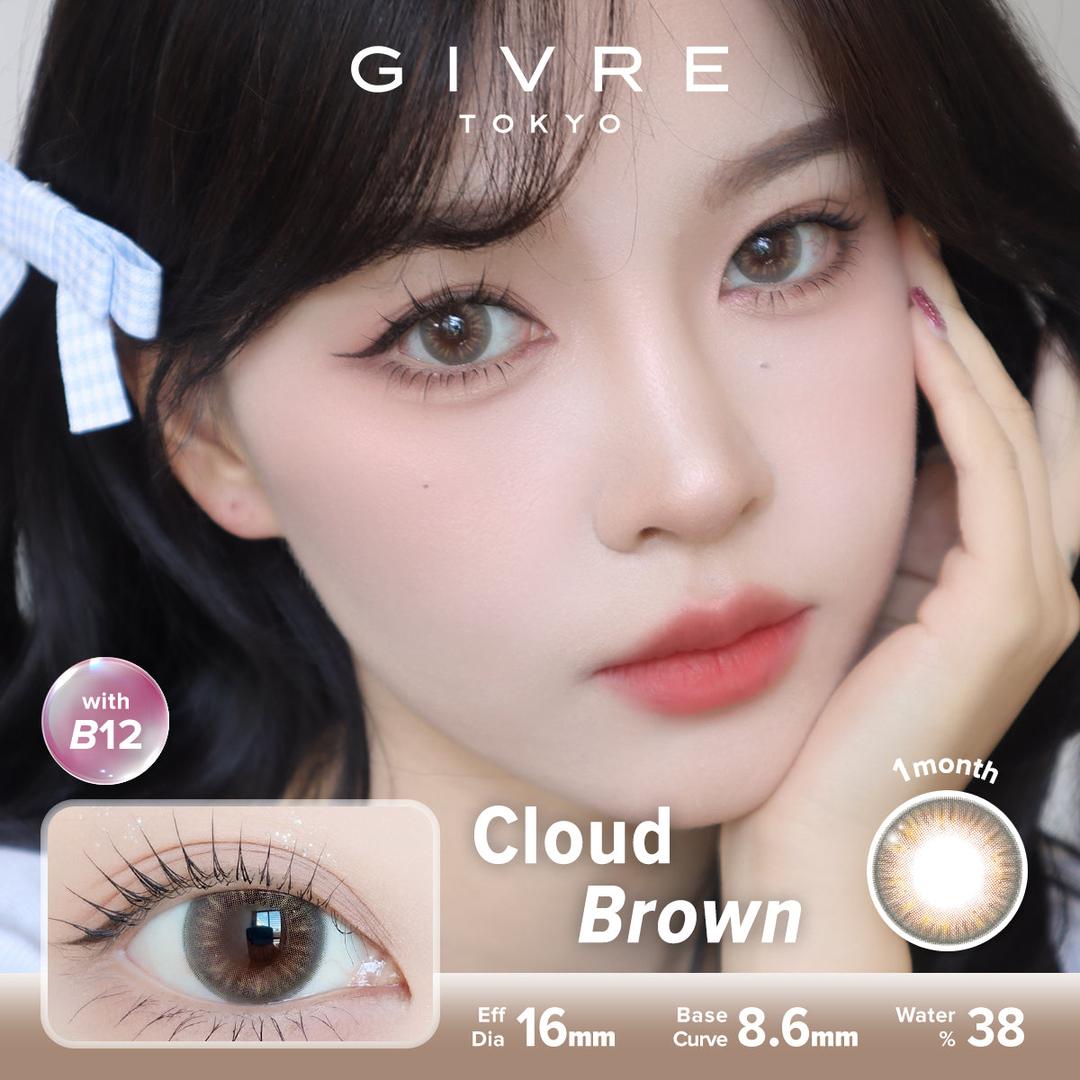 Cloud Brown-Givre Monthly Color Con 2pcs (Eff Dia:15mm)