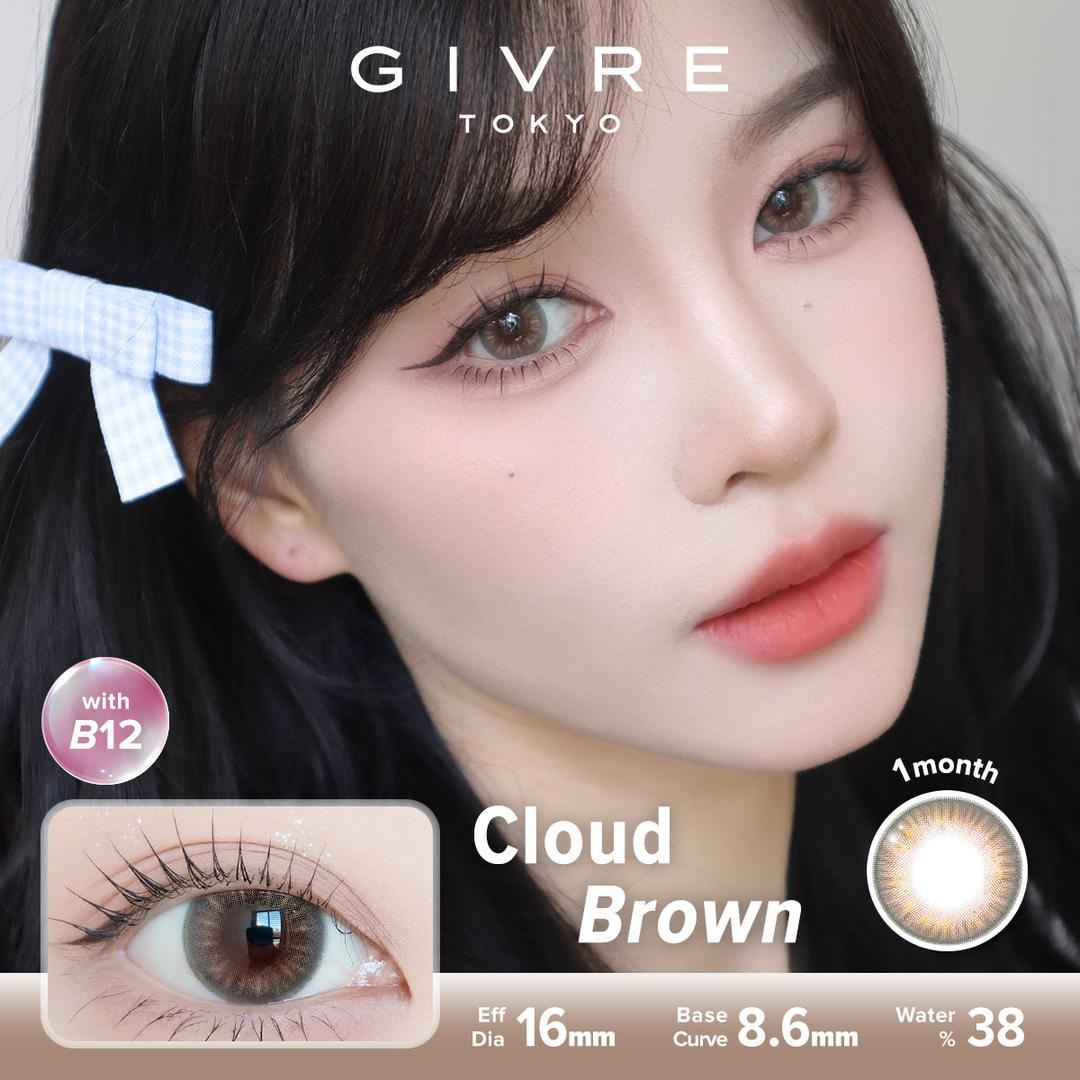 Cloud Brown-Givre Monthly Color Con 2pcs (Eff Dia:15mm)