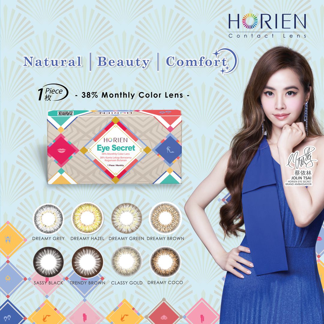 Classy Gold-Eye Secret 38% Monthly Color Lens 2pcs (Eff dia:15mm)