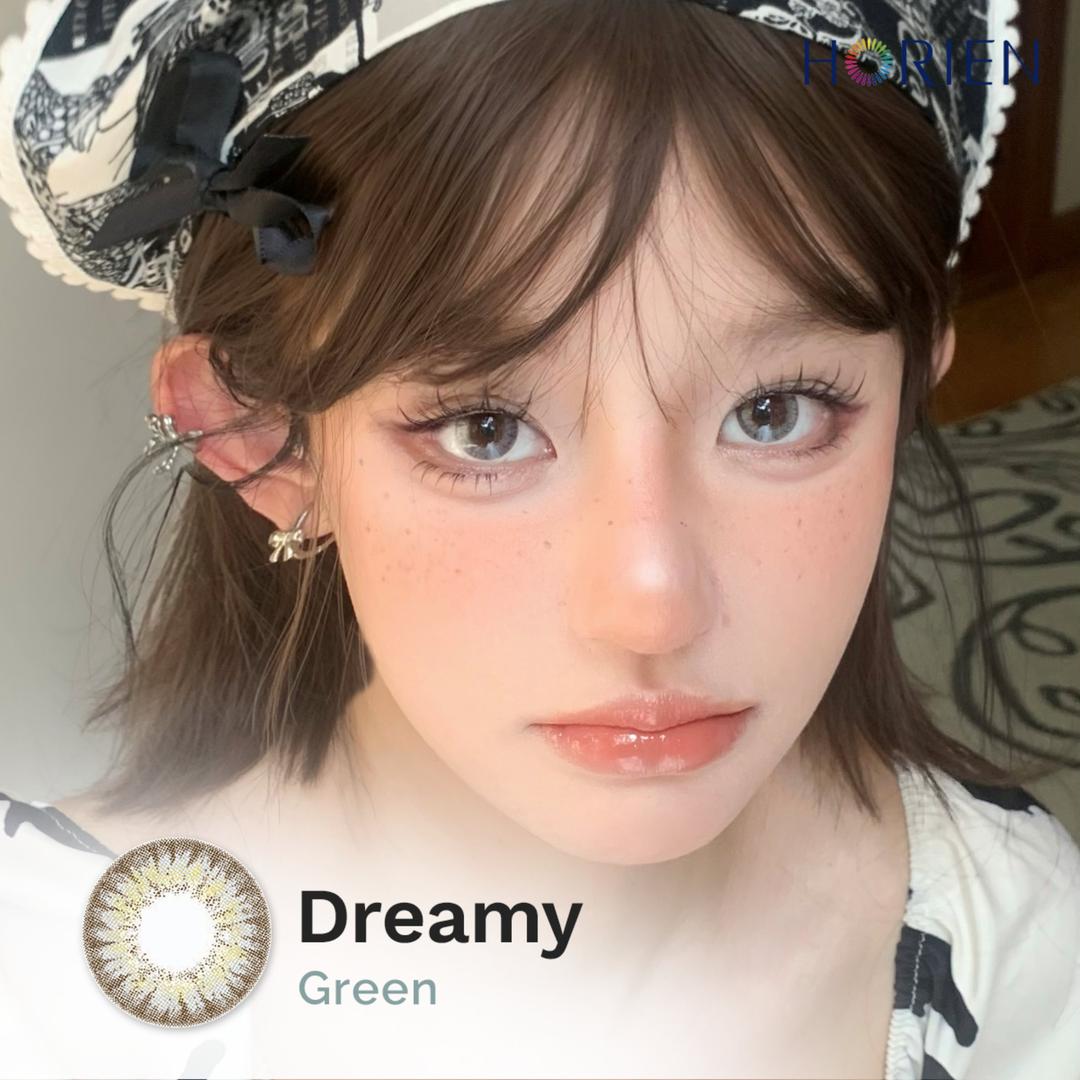 Dreamy Green-Eye Secret 38% Monthly Color Lens 2pcs (Eff dia:14.5mm)