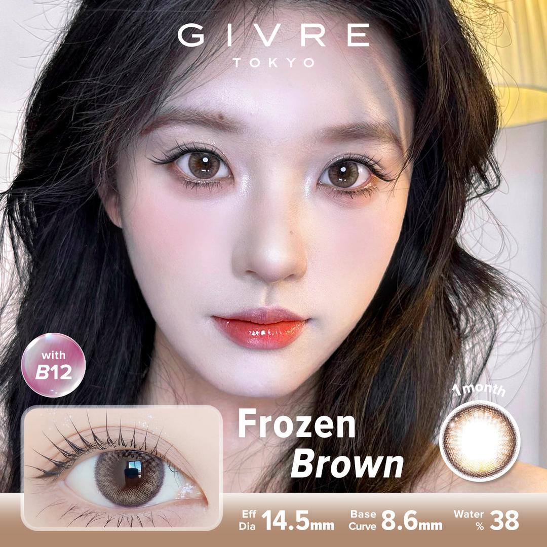 Frozen Brown-Givre Monthly Color Con 2pcs (Eff Dia:14.5mm)