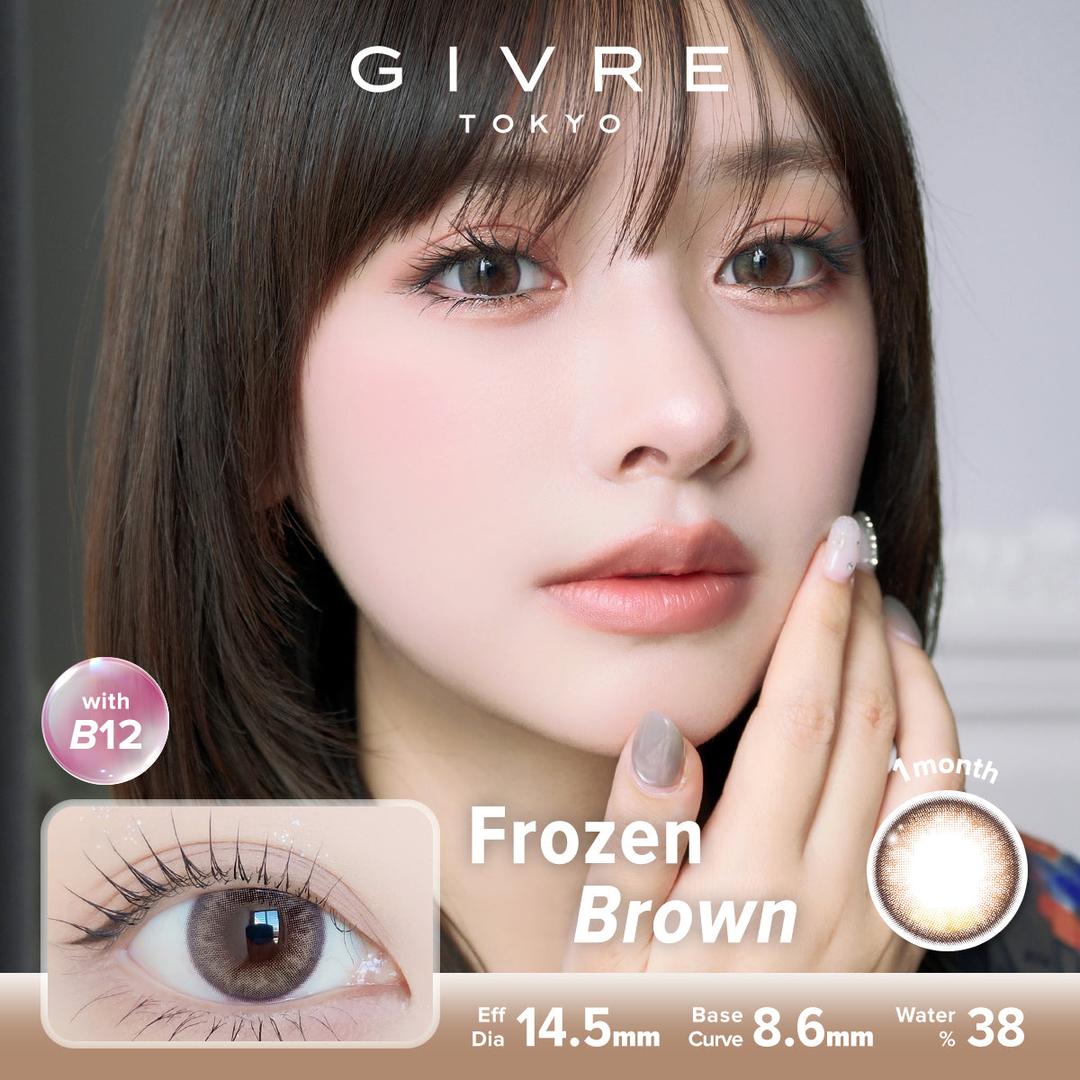 Frozen Brown-Givre Monthly Color Con 2pcs (Eff Dia:14.5mm)