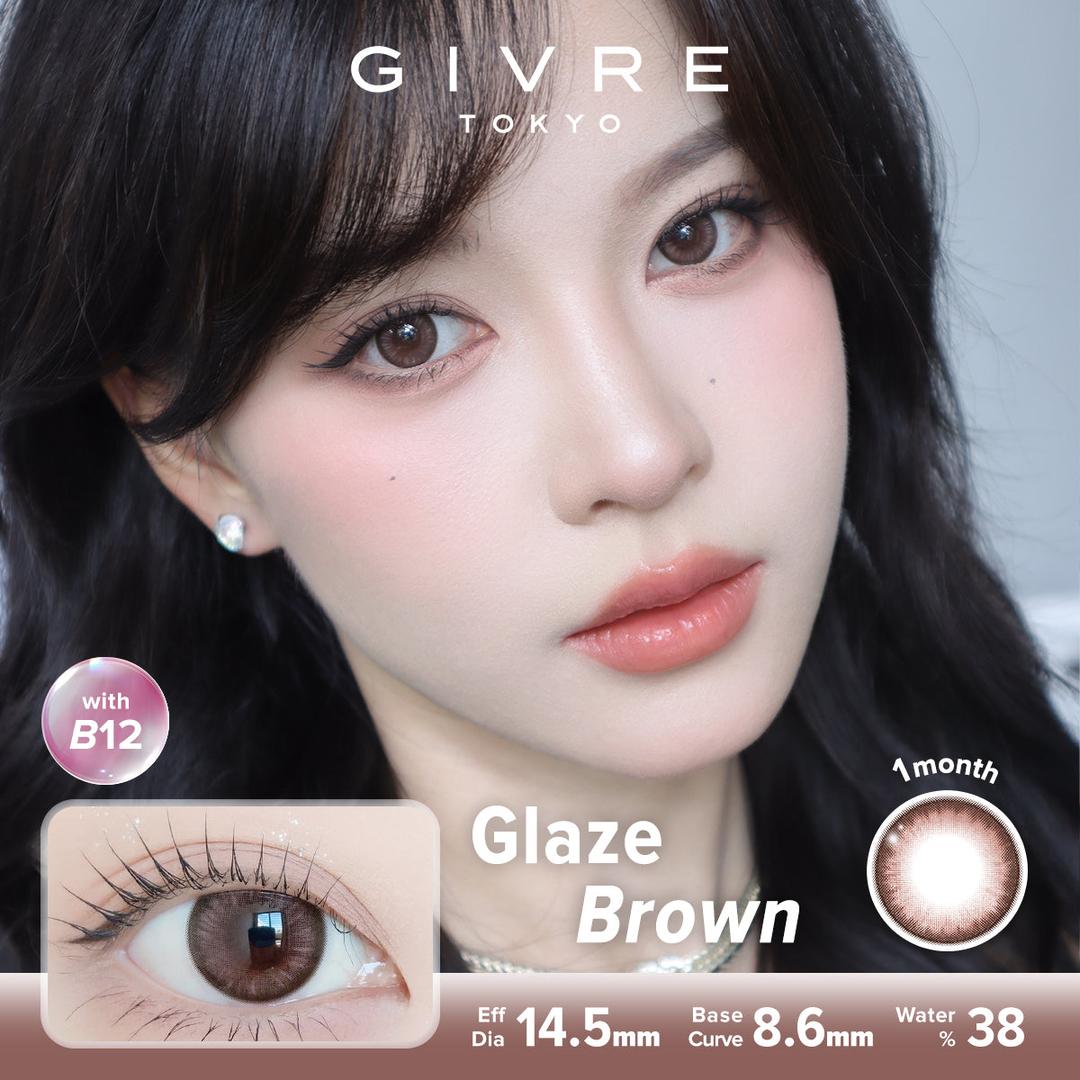 Glaze Brown-Givre Monthly Color Con 2pcs (Eff Dia:14.5mm)