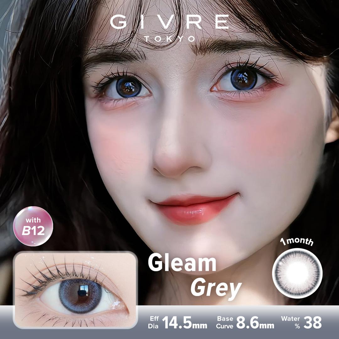 Gleam Grey-Givre Monthly Color Con 2pcs (Eff Dia:14.5mm)