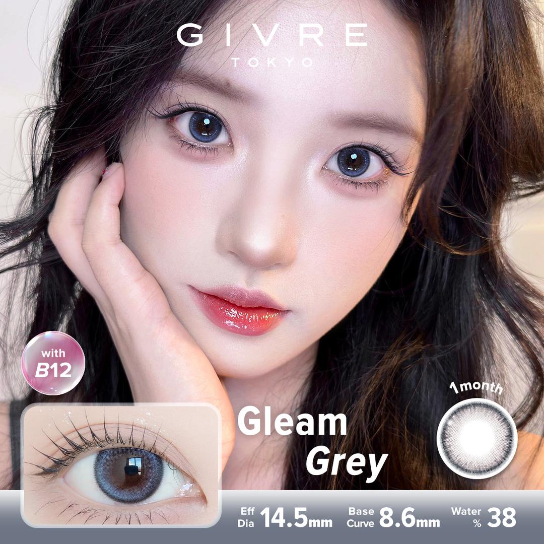 Gleam Grey-Givre Monthly Color Con 2pcs (Eff Dia:14.5mm)