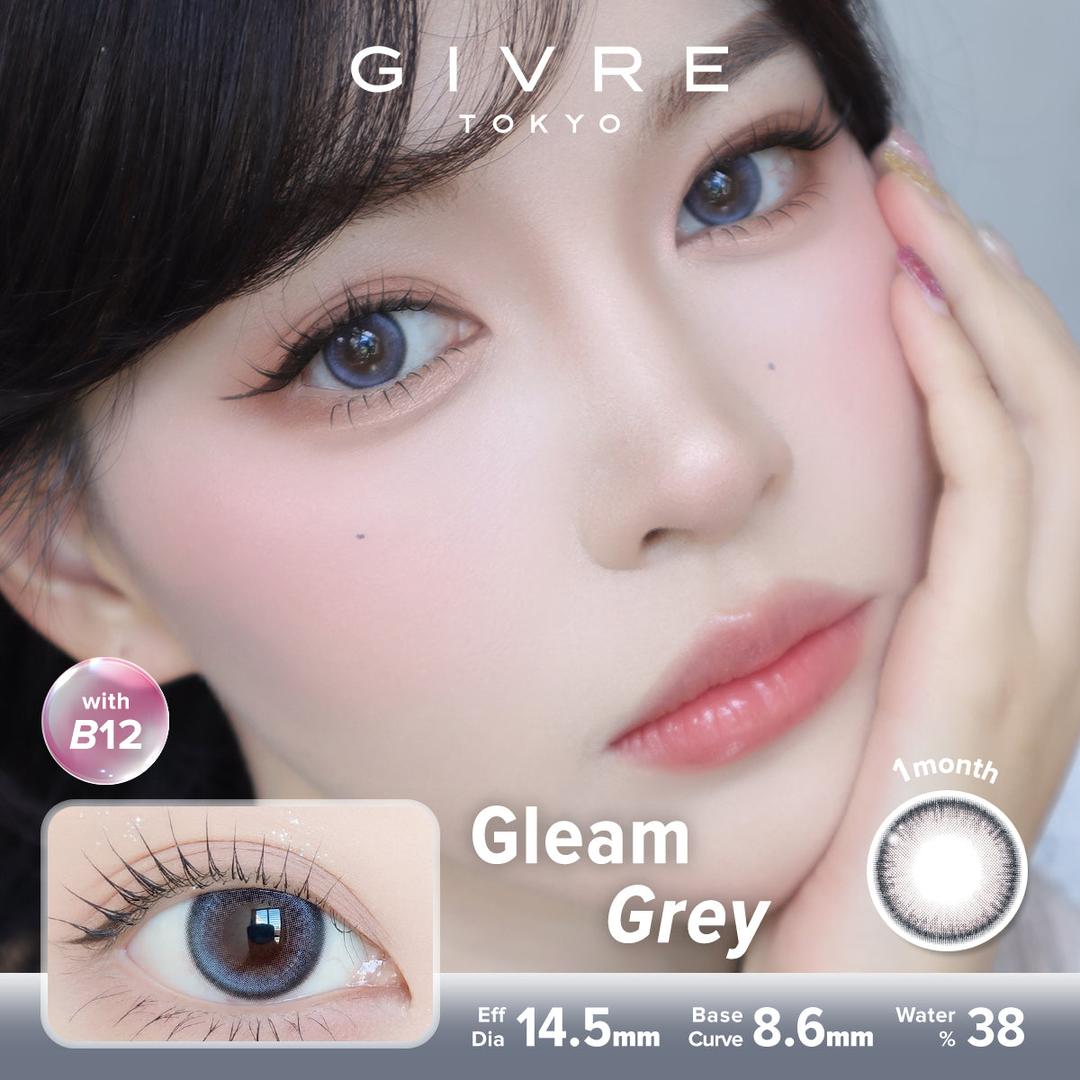 Gleam Grey-Givre Monthly Color Con 2pcs (Eff Dia:14.5mm)