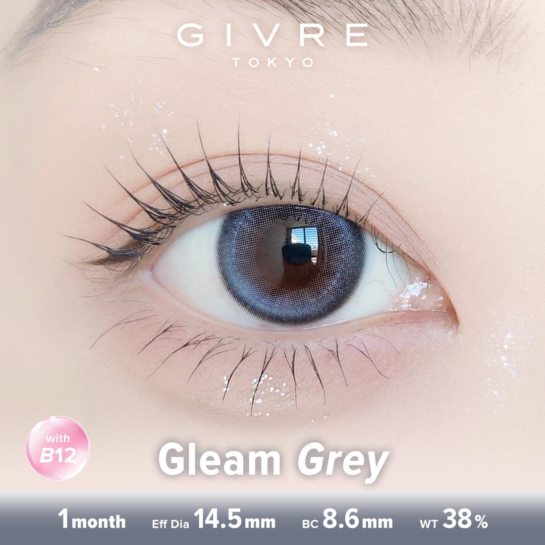 Gleam Grey-Givre Monthly Color Con 2pcs (Eff Dia:14.5mm)