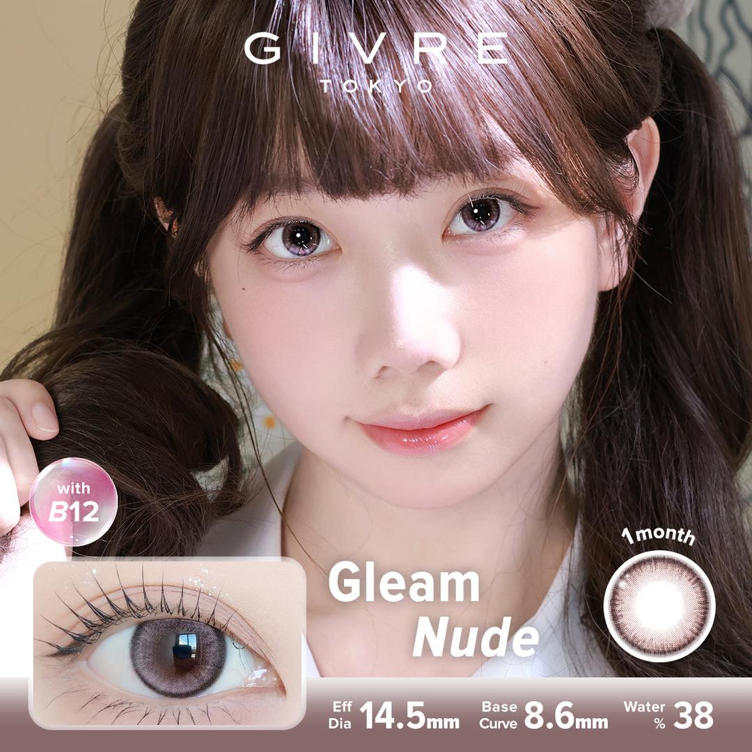 Gleam Nude-Givre Monthly Color Con 2pcs (Eff Dia:14.5mm)