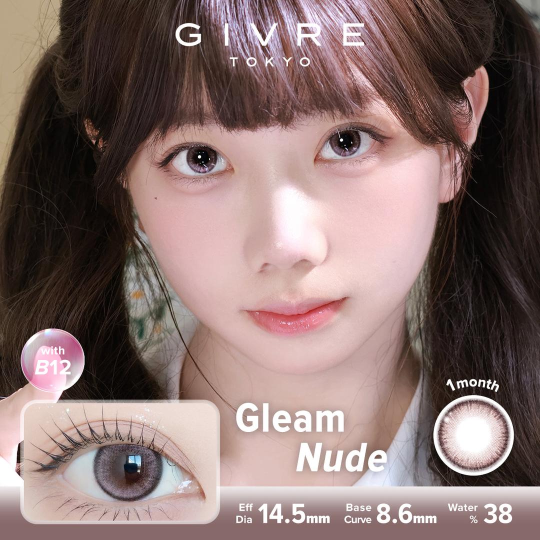 Gleam Nude-Givre Monthly Color Con 2pcs (Eff Dia:14.5mm)
