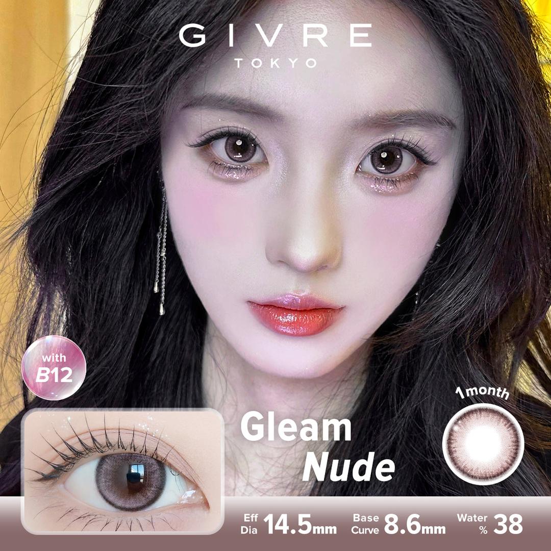 Gleam Nude-Givre Monthly Color Con 2pcs (Eff Dia:14.5mm)