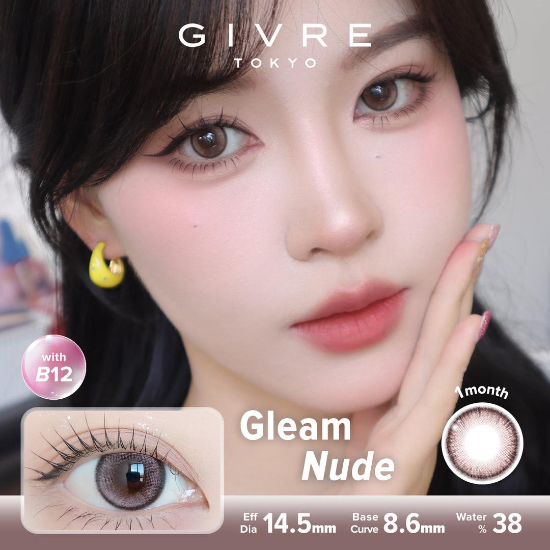 Gleam Nude-Givre Monthly Color Con 2pcs (Eff Dia:14.5mm)