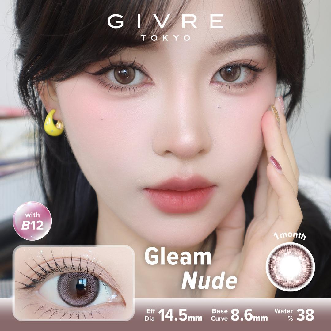 Gleam Nude-Givre Monthly Color Con 2pcs (Eff Dia:14.5mm)
