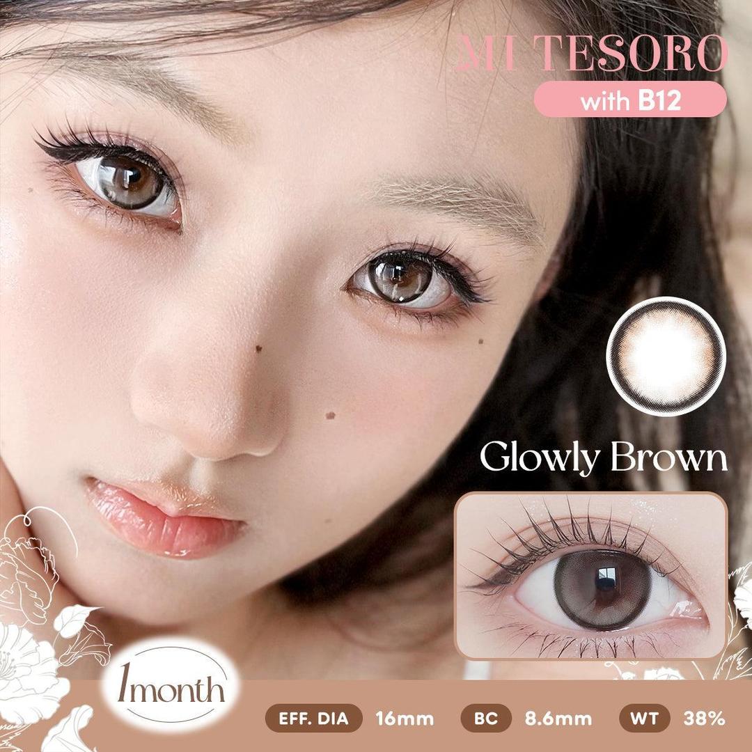 Glowly Brown-Mi Tesoro Monthly Color Con 2pcs