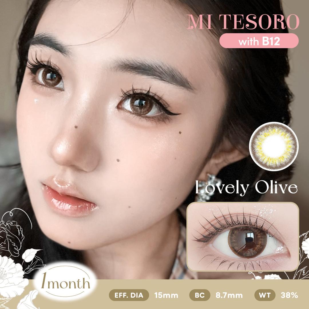 Lovely Olive-Mi Tesoro Monthly Color Con 2pcs (Eff Dia:15mm)