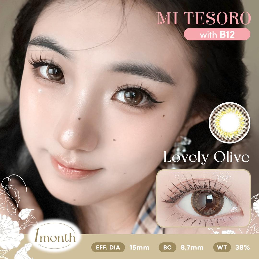 Lovely Olive-Mi Tesoro Monthly Color Con 2pcs (Eff Dia:15mm)