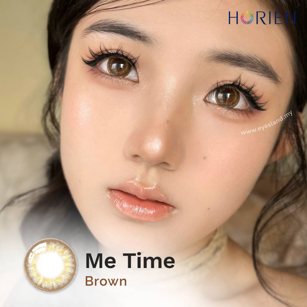 Me Time Brown-Kira-Kira Monthly Color Lens 2pcs (Eff dia:15mm)