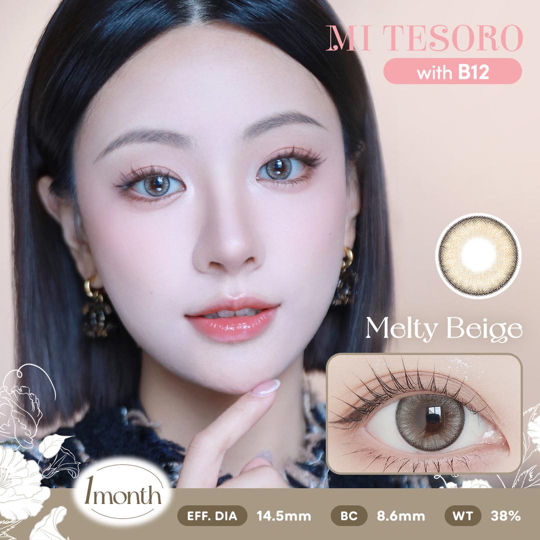 Melty Beige-Mi Tesoro Monthly Color Con 2pcs (Eff dia:14.5mm)