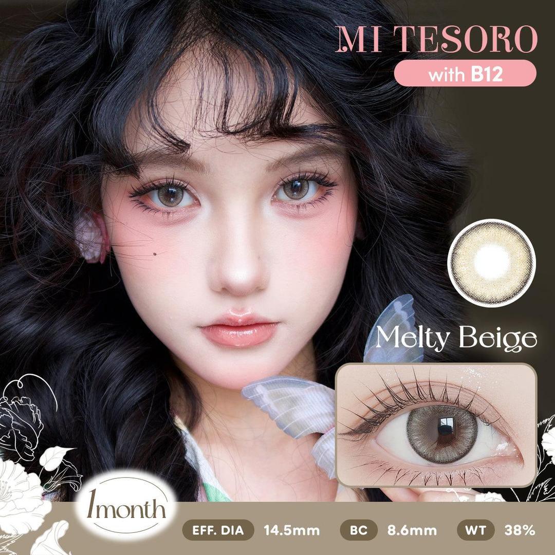 Melty Beige-Mi Tesoro Monthly Color Con 2pcs (Eff dia:14.5mm)