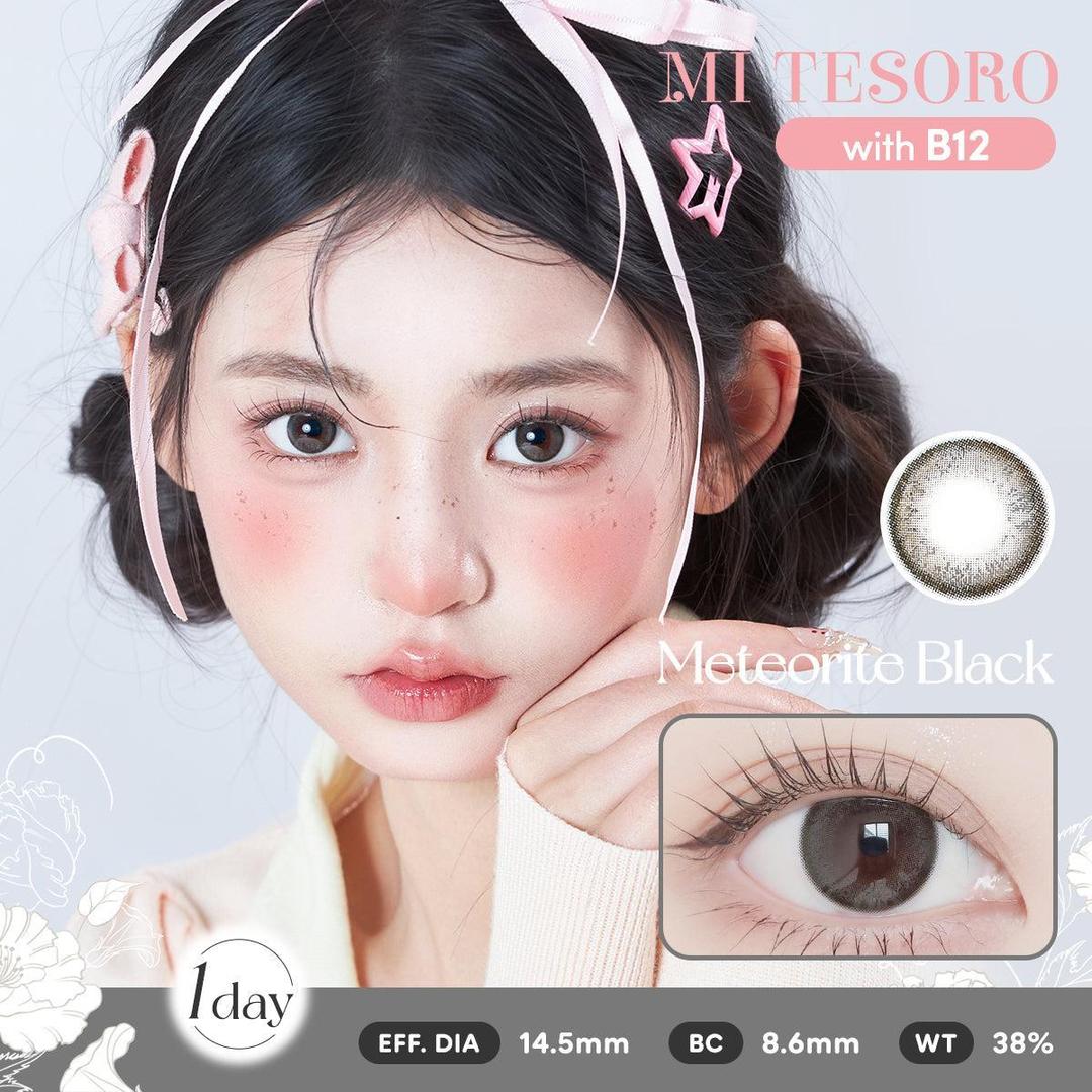 Meteorite Black-Mi Tesoro 1 Day Color Con 10pcs (Eff dia:14.5mm)