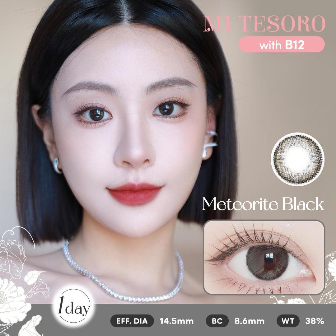 Meteorite Black-Mi Tesoro 1 Day Color Con 10pcs (Eff dia:14.5mm)
