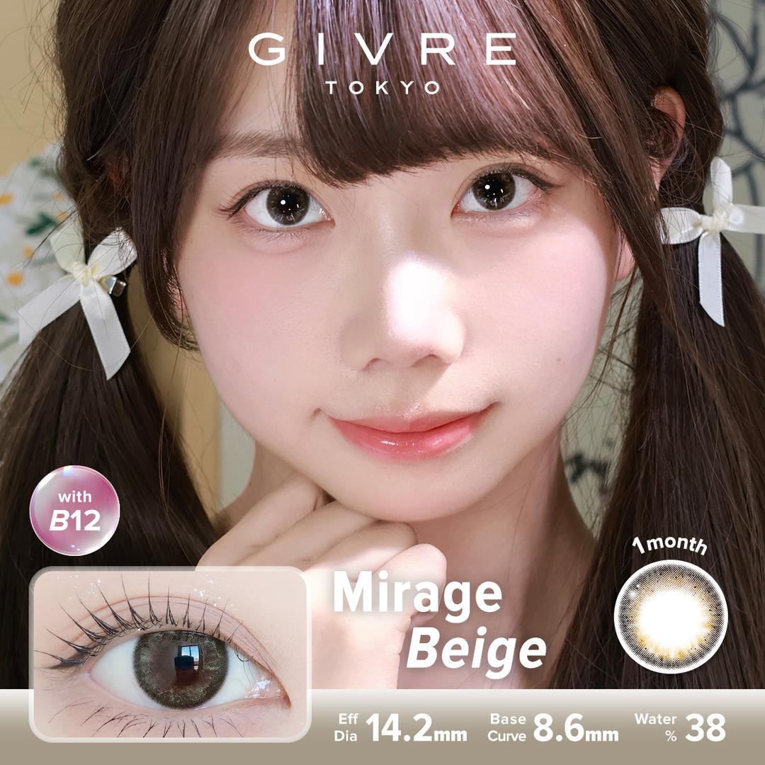 Mirage Beige-Givre Monthly Color Con 2pcs (Eff Dia:14.2mm)