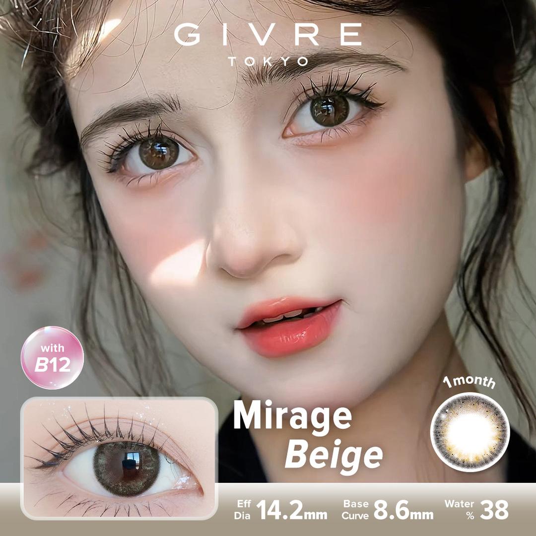 Mirage Beige-Givre Monthly Color Con 2pcs (Eff Dia:14.2mm)