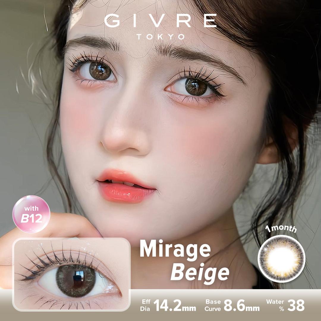 Mirage Beige-Givre Monthly Color Con 2pcs (Eff Dia:14.2mm)