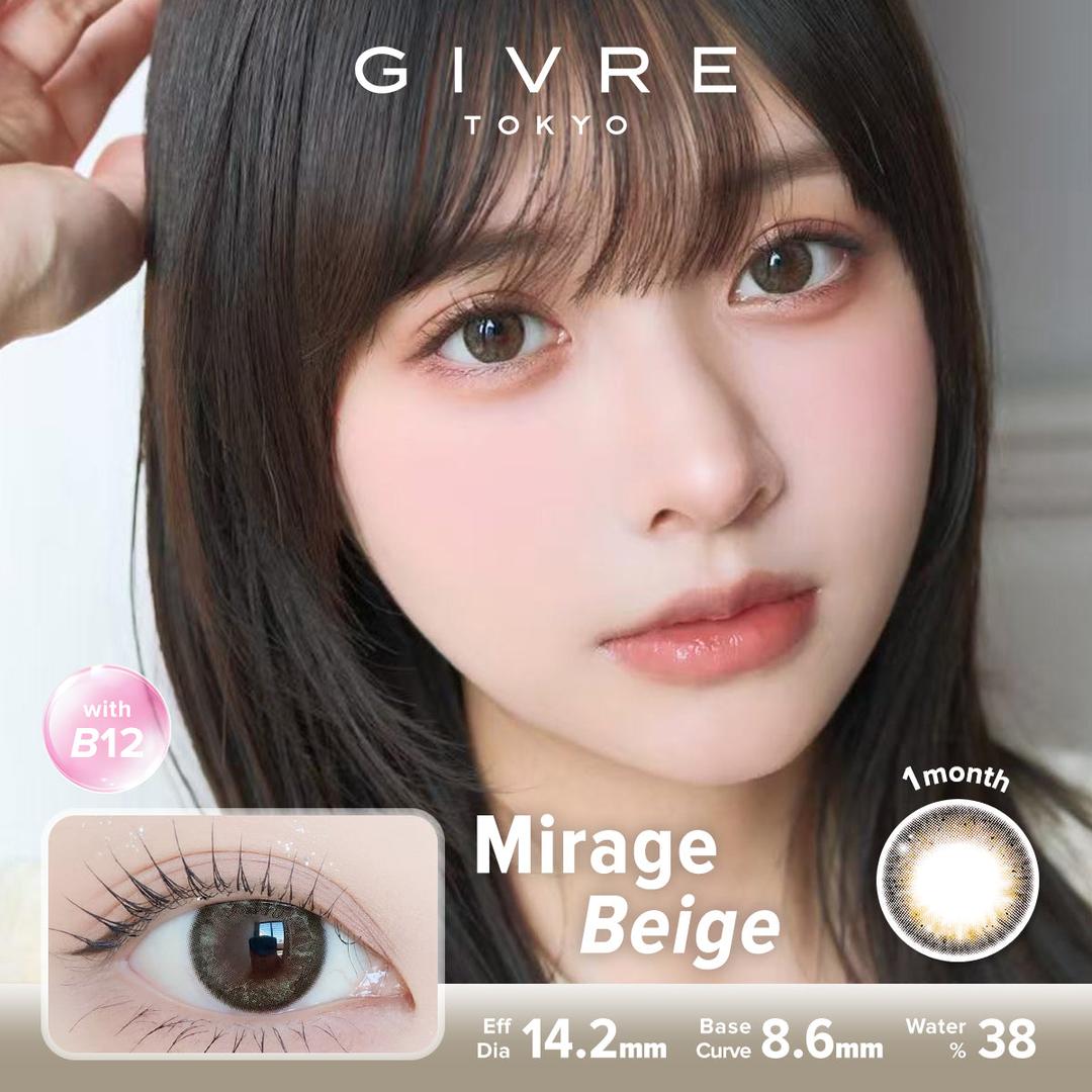 Mirage Beige-Givre Monthly Color Con 2pcs (Eff Dia:14.2mm)