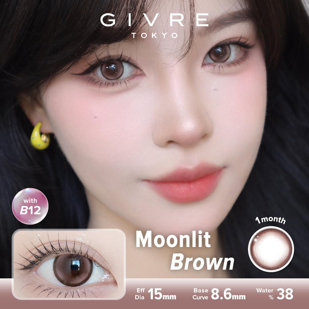 Moonlit Brown-Givre Monthly Color Con 2pcs (Eff Dia:15mm)