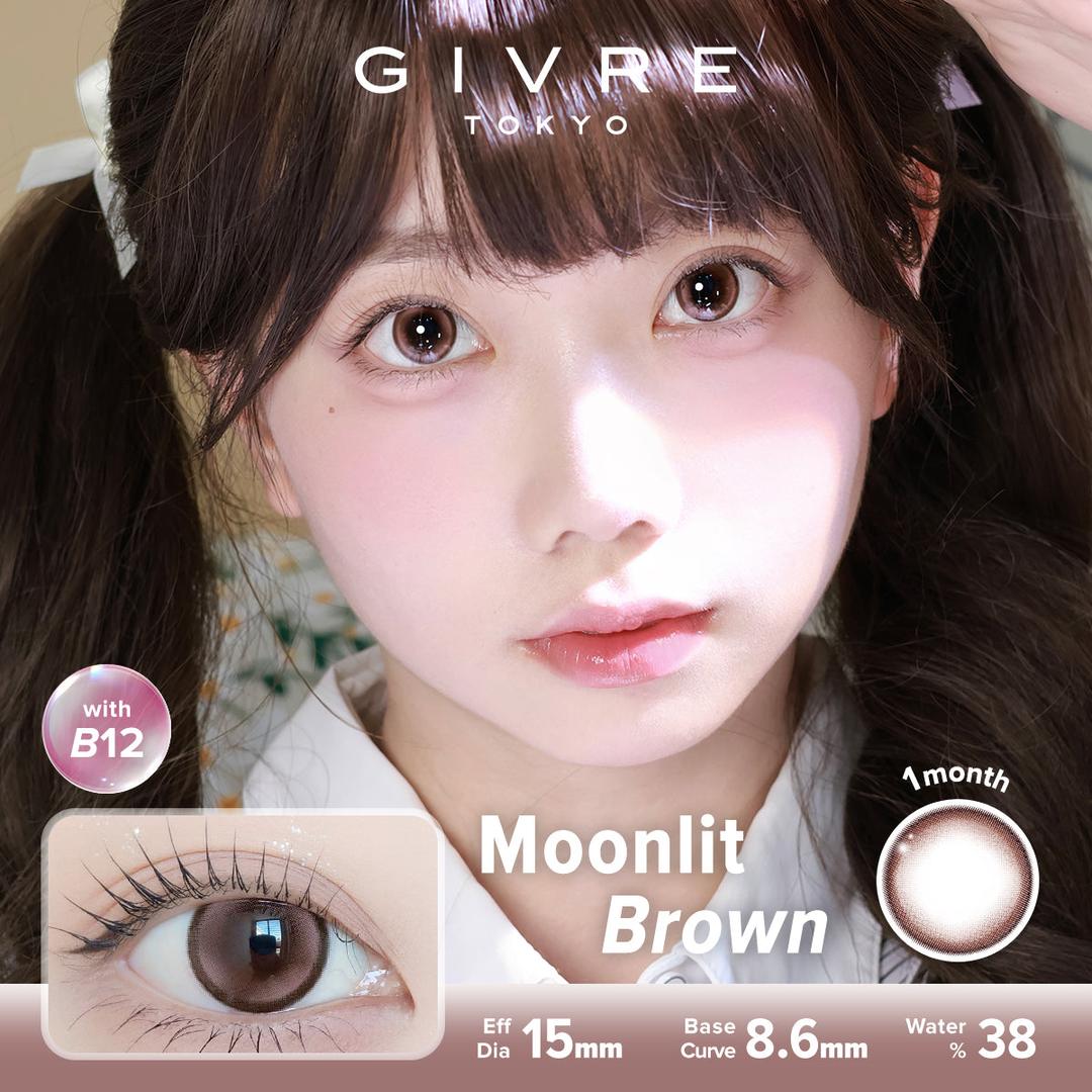 Moonlit Brown-Givre Monthly Color Con 2pcs (Eff Dia:15mm)