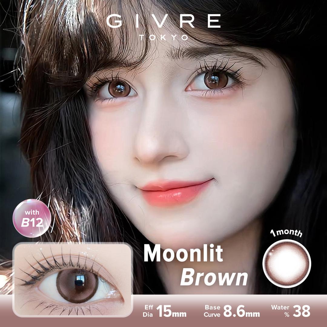 Moonlit Brown-Givre Monthly Color Con 2pcs (Eff Dia:15mm)