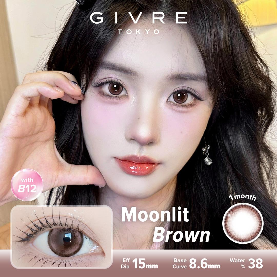 Moonlit Brown-Givre Monthly Color Con 2pcs (Eff Dia:15mm)