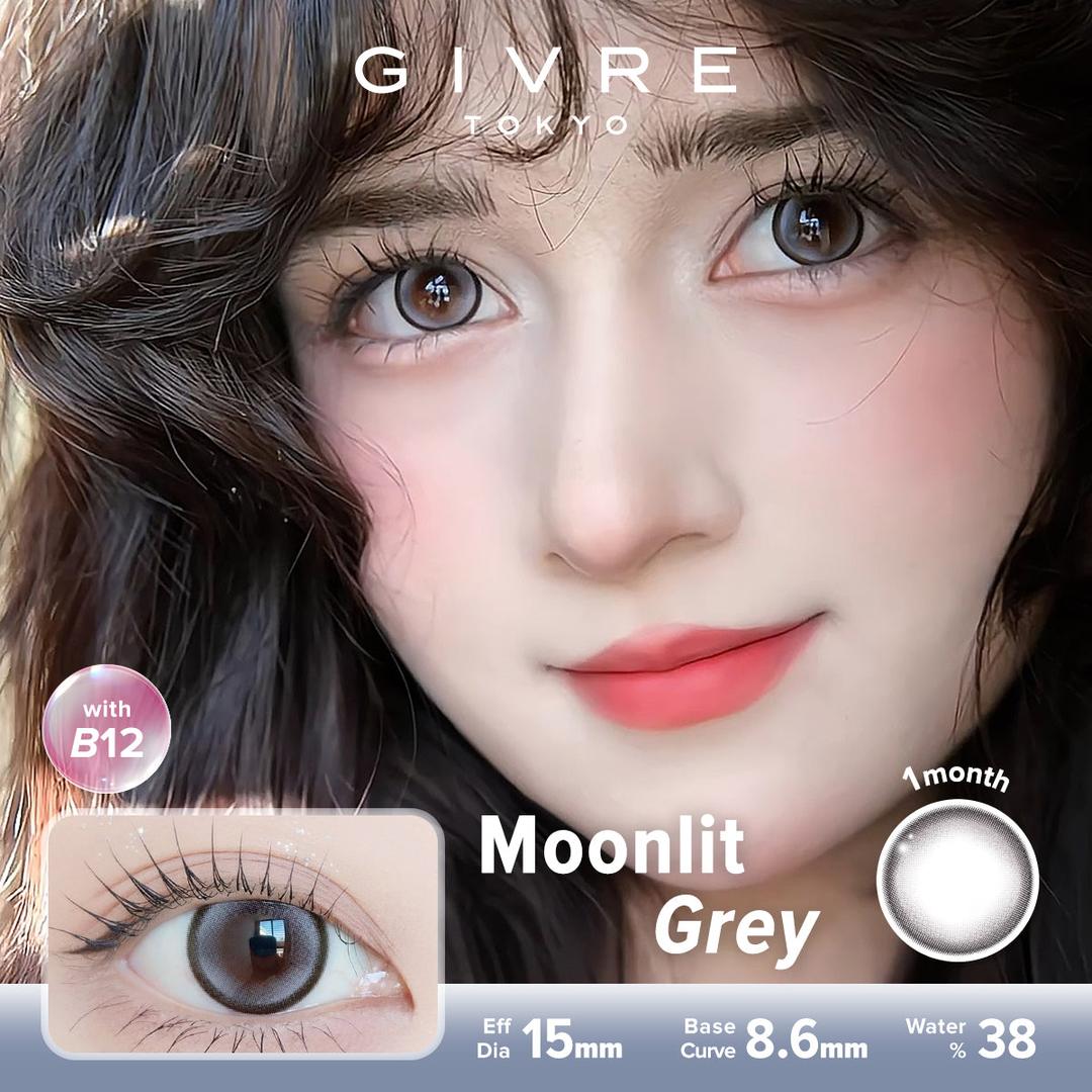 Moonlit Grey-Givre Monthly Color Con 2pcs (Eff Dia:15mm)