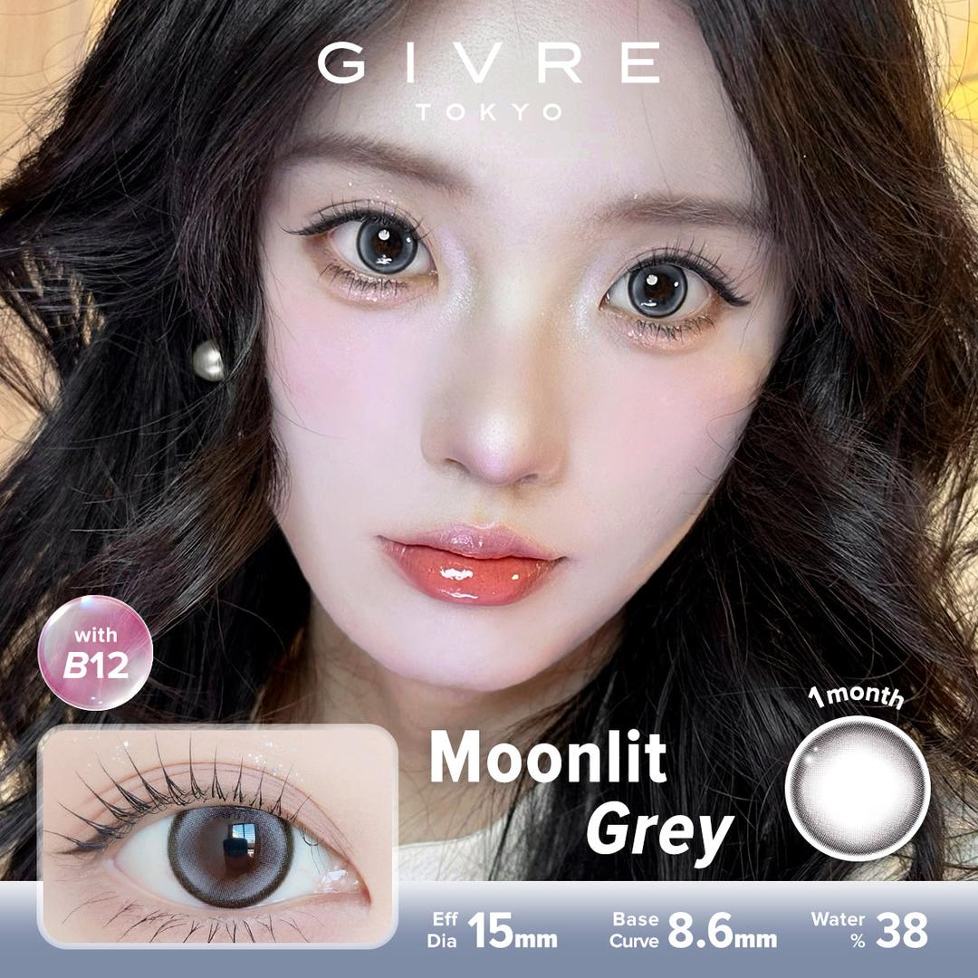 Moonlit Grey-Givre Monthly Color Con 2pcs (Eff Dia:15mm)