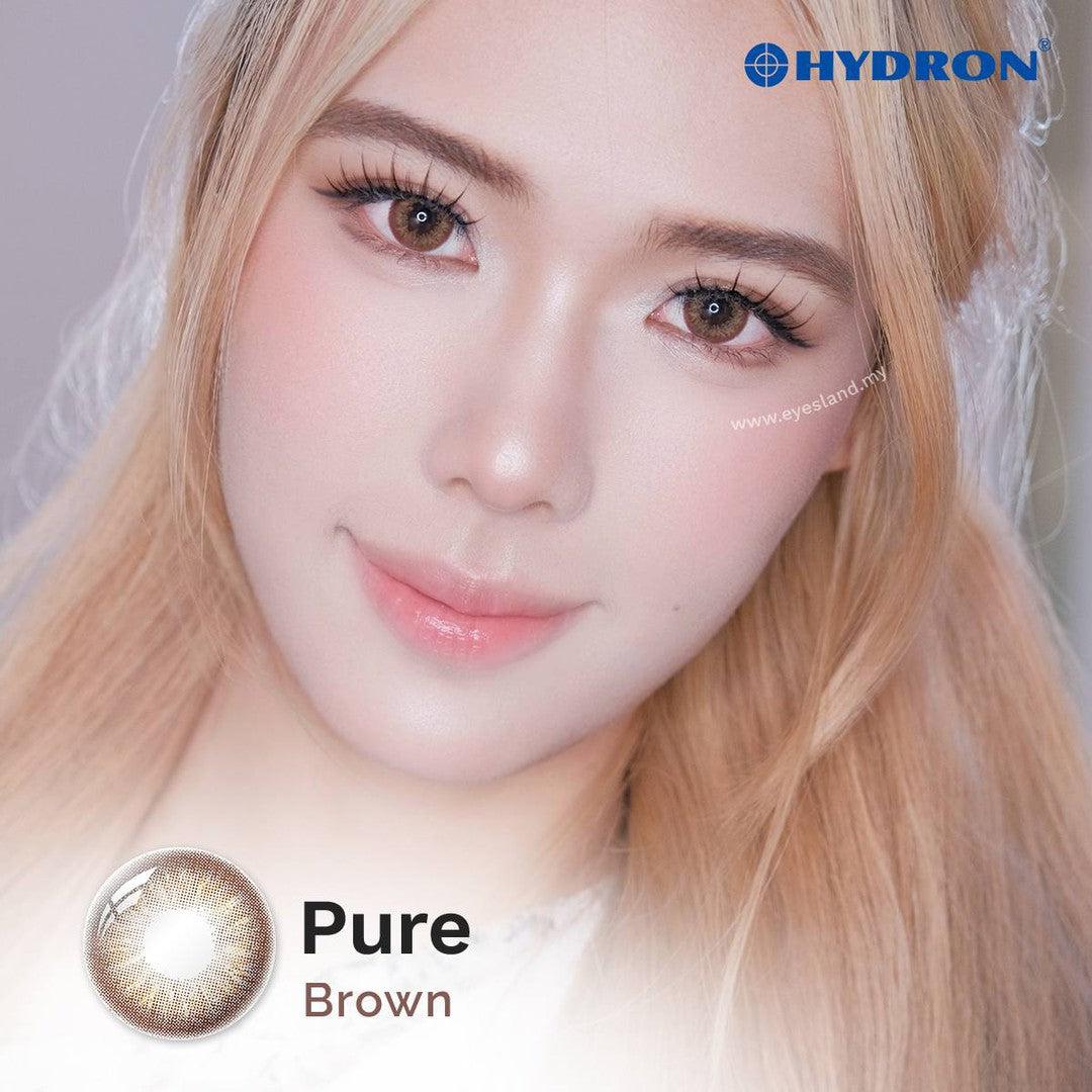 Pure Brown-Pure Plus Silicone Hydrogel 1 Day Color Contact Lens 10pcs (Eff dia:15mm)