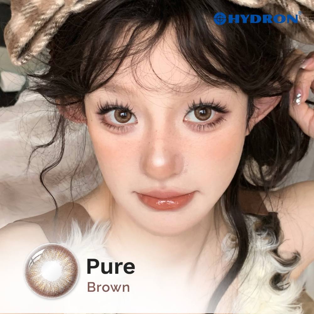 Pure Brown-Pure Plus Silicone Hydrogel 1 Day Color Contact Lens 10pcs (Eff dia:15mm)