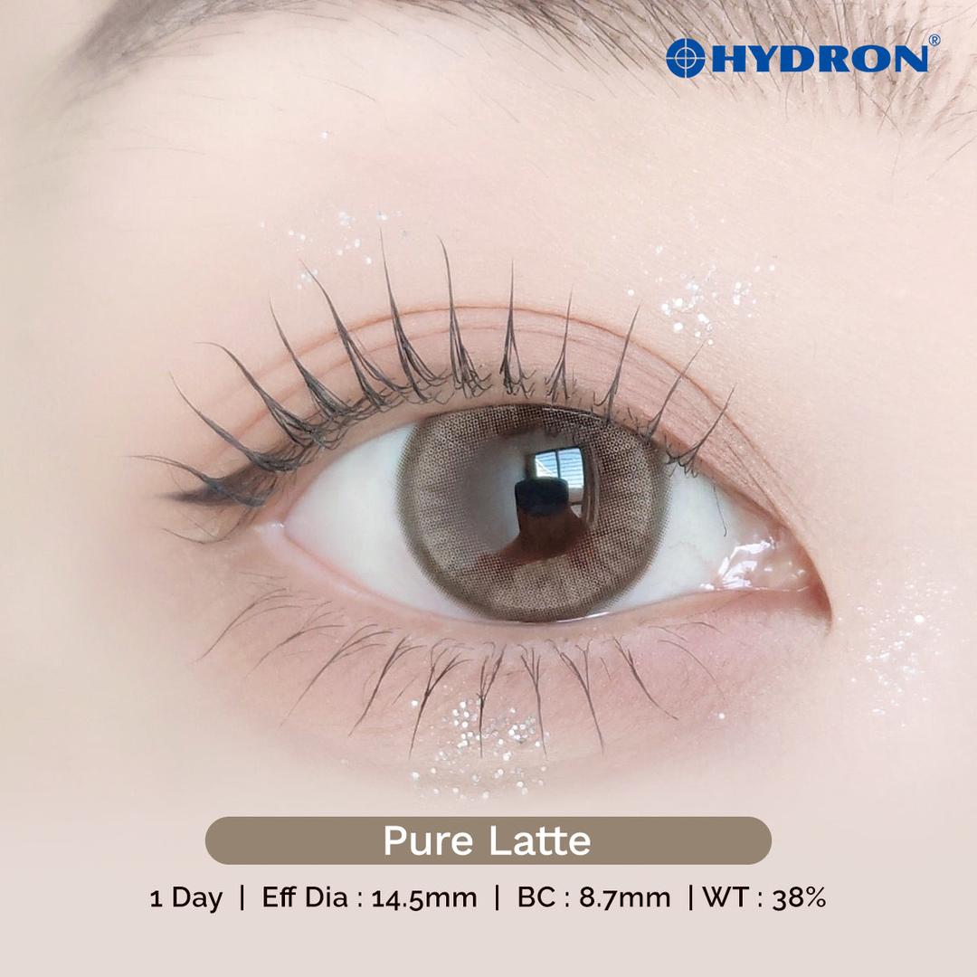 Pure Latte -Pure Plus Silicone Hydrogel 1 Day Color Contact Lens 10pcs (Eff dia:14.2mm)