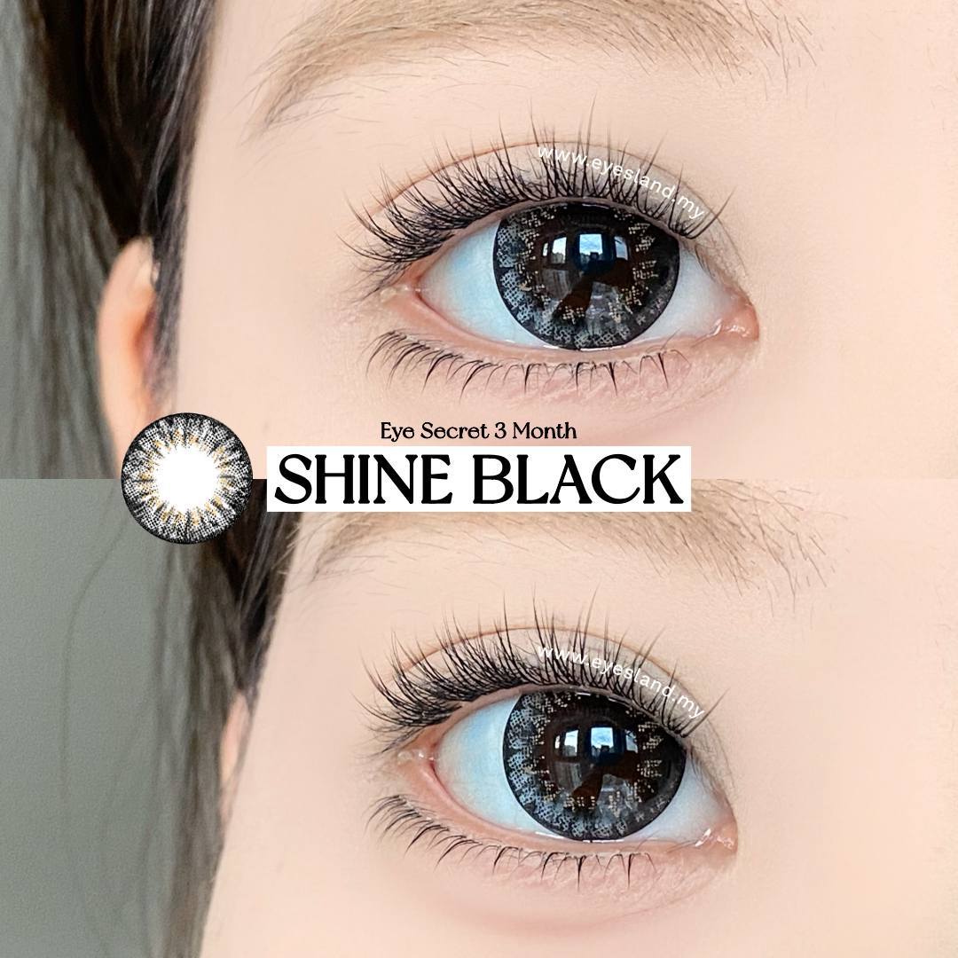 Shine Black-Eye Secret 38% 3 Month Color Lens 2pcs (Eff dia:16mm)