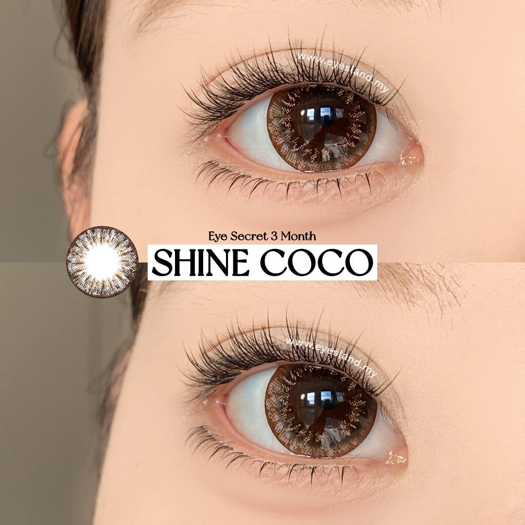 Shine Coco-Eye Secret 38% 3 Month Color Lens 2pcs (Eff dia:16mm)