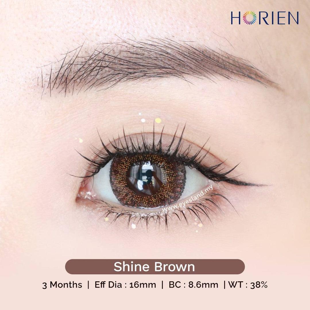 Shine Brown-Eye Secret 38% 3 Month Color Lens 2pcs (Eff dia:16mm)