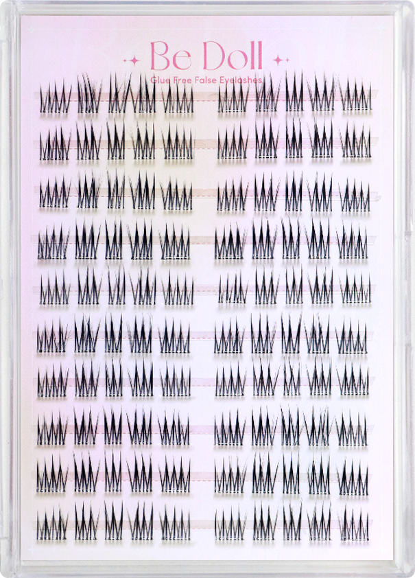 【Large size】Be Doll Glue free False Eyelashes - Style L W26 白日梦