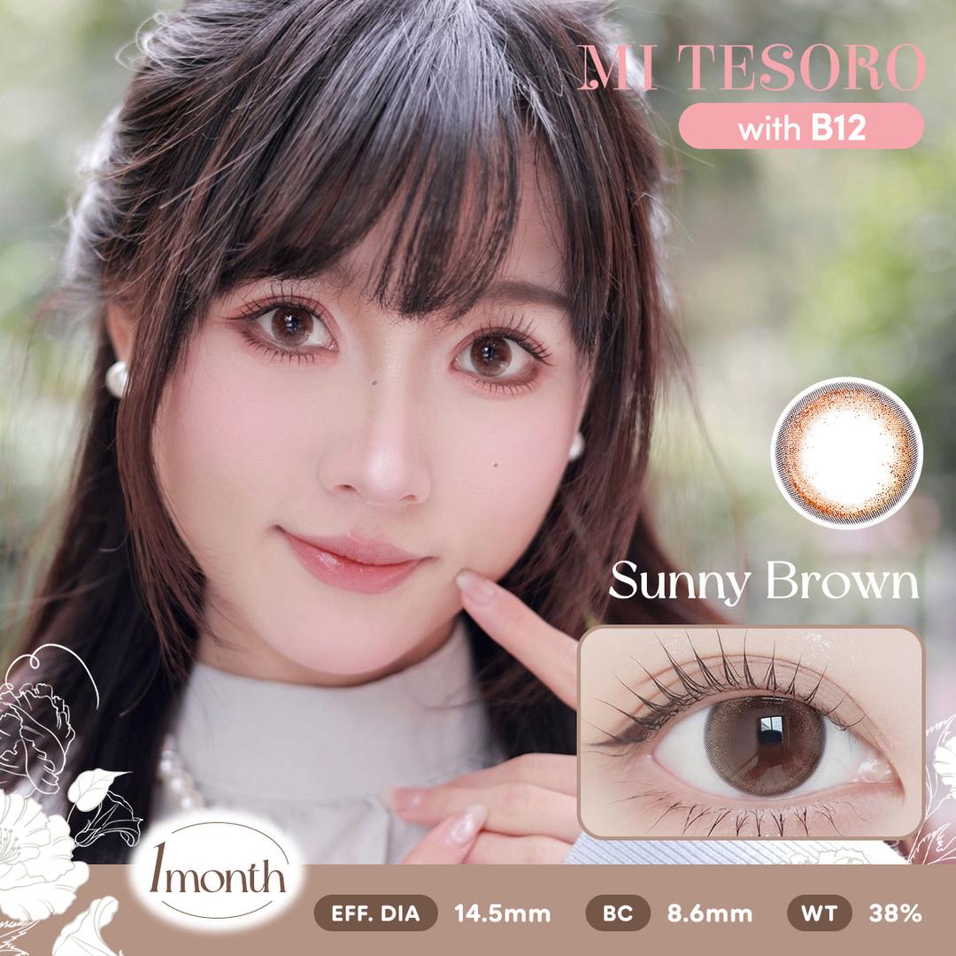 Sunny Brown-Mi Tesoro Monthly Color Con 2pcs (Eff dia:14.5mm)