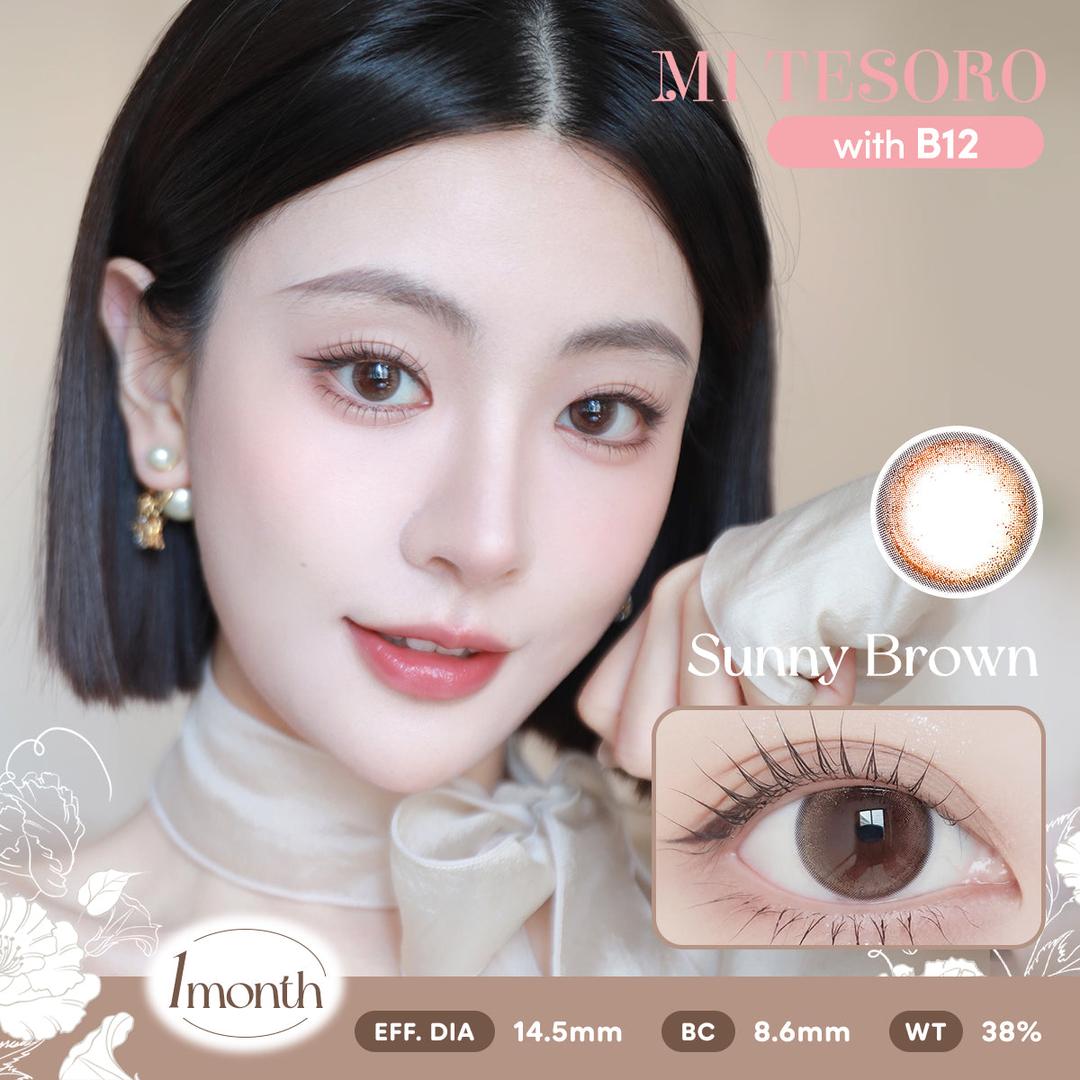 Sunny Brown-Mi Tesoro Monthly Color Con 2pcs (Eff dia:14.5mm)