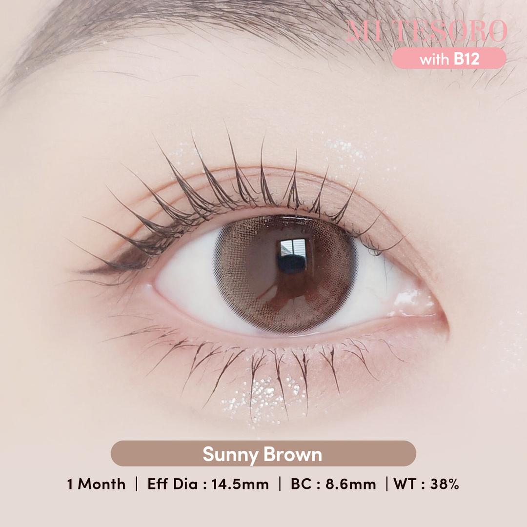 Sunny Brown-Mi Tesoro Monthly Color Con 2pcs (Eff dia:14.5mm)